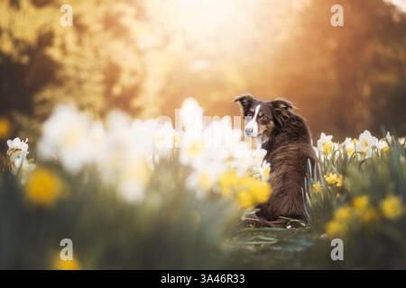 Miniature Australian Shepherd Stockfoto