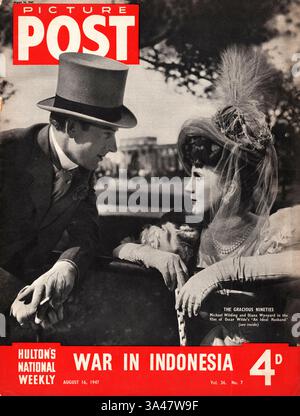1947 Picture Post Michael Wilding und Diana Wynyard in dem Film ein idealer Ehemann Stockfoto