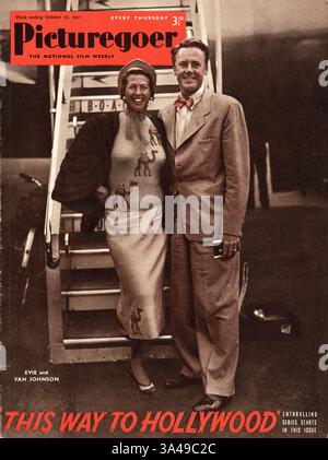 1951 Picturegoer Evie und Van Johnson Stockfoto