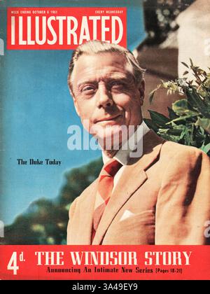 1951 illustrierter Herzog von Windsor Stockfoto