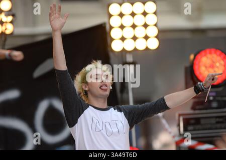 22. Juli 2014 - New York, NY, USA - 22. Juli 2014 New York City..5 Seconds of Summer Auftritt auf NBC Today am 22. Juli 2014 in New York City (Credit Image: © Kristin Callahan - Ace Pictures/Ace Pictures/ZUMA Wire) Stockfoto