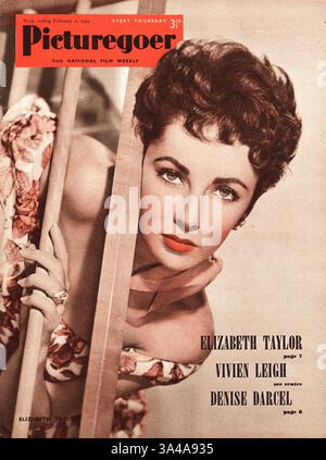 1952 Picturegoer Schauspielerin Elizabeth Taylor Stockfoto