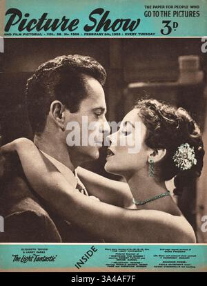 1952 Picture Show Elizabeth Taylor und Larry Parks Stockfoto