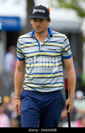 29. August 2014: Norton, Massachusetts, USA – 29. August 2014: Keegan Bradley während der ersten Runde der Deutschen Bank Championship bei TPC Boston. Anthony Nesmith/CSM(Bild: © Anthony Nesmith/Cal Sport Media/ZUMAPRESS.com) Stockfoto