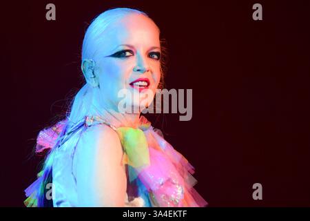 Buenos Aires (18. März 2025). Alternative Rockband Garbage (Shirley Manson, Lead-Sänger) spielt live im Obras Stadium in Buenos Aires, Argentinien. Quelle: Mariano Garcia/Alamy Live News Stockfoto