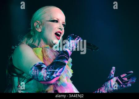 Buenos Aires (18. März 2025). Alternative Rockband Garbage (Shirley Manson, Lead-Sänger) spielt live im Obras Stadium in Buenos Aires, Argentinien. Quelle: Mariano Garcia/Alamy Live News Stockfoto