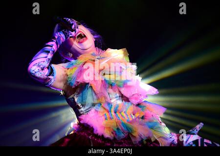 Buenos Aires (18. März 2025). Alternative Rockband Garbage (Shirley Manson, Lead-Sänger) spielt live im Obras Stadium in Buenos Aires, Argentinien. Quelle: Mariano Garcia/Alamy Live News Stockfoto
