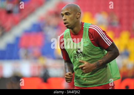 Juni 2014: Harrison, New Jersey, USA S - New York Red Bulls Stürmer THIERRY HENRY (14) vor dem Spiel in der Red Bull Arena in Harrison New Jersey New York und Toronto ziehen 2 zu 2 (Bild: © Brooks von arx/ZUMAPRESS.com) Stockfoto