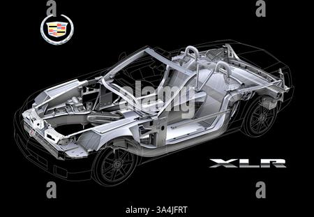 August 2004; Los Angeles, CA, USA; die Cadillac XLR-Struktur. Stockfoto