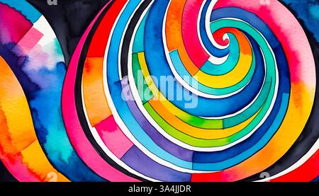 Abstrakter heller mehrfarbiger Hintergrund, farbenfrohes Muster für Design Stockfoto