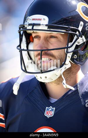 5. Oktober 2014: Chicago Bears Quarterback Jay Cutler #6 während des NFL-Fußballspiels zwischen den Chicago Bears und den Carolina Panthers im Bank of America Stadium in Charlotte, NC. (Bild: © Evan Pike/Cal Sport Media/ZUMAPRESS.com) Stockfoto