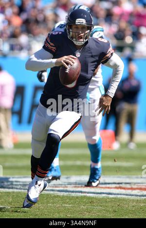 5. Oktober 2014: Chicago Bears Quarterback Jay Cutler #6 während des NFL-Fußballspiels zwischen den Chicago Bears und den Carolina Panthers im Bank of America Stadium in Charlotte, NC. (Bild: © Evan Pike/Cal Sport Media/ZUMAPRESS.com) Stockfoto