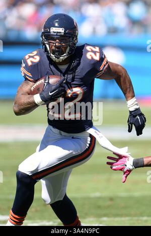 5. Oktober 2014: Chicago Bears spielen Matt Forte #22 während des NFL-Fußballspiels zwischen den Chicago Bears und den Carolina Panthers im Bank of America Stadium in Charlotte, NC. (Bild: © Evan Pike/Cal Sport Media/ZUMAPRESS.com) Stockfoto