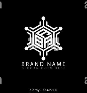 ABR einzigartiges modernes flaches abstraktes geometrisches Initialen Vektor-Letter-Logo-Design. ABR-Monogramm-Logo. Stock Vektor