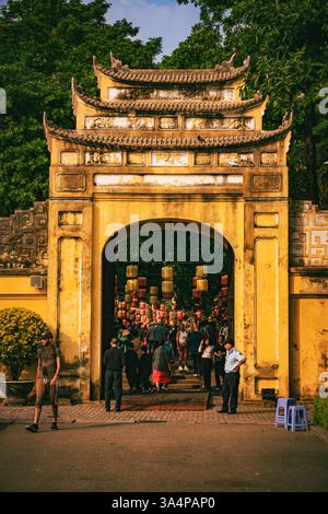 Der Eingang der Kaiserlichen Zitadelle von Thang Long Stockfoto
