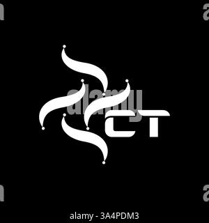 CT einzigartige moderne flache abstrakte geometrische Initialen Vektor Letter Logo Design. CT-Monogramm-Logo. Stock Vektor