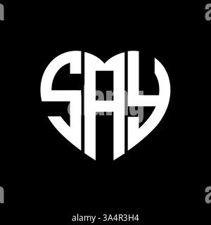 SAGEN SIE einzigartige moderne flache abstrakte geometrische Initialen Vektor Letter Logo Design. SAGEN SIE Monogramm-Logo. Stock Vektor