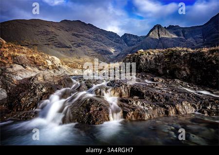 Feen Pools, Glen Brittle, Isle of Skye Stockfoto
