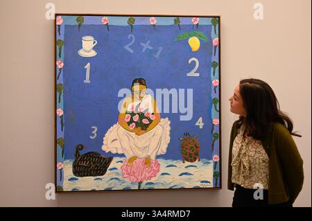 Serpentine präsentiert die erste institutionelle Einzelausstellung der Künstlerin Arpita Sigh außerhalb Indiens, in der die 60-jährige Karriere des Künstlers ... thematisiert wird Stockfoto