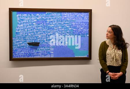 Serpentine präsentiert die erste institutionelle Einzelausstellung der Künstlerin Arpita Sigh außerhalb Indiens, in der die 60-jährige Karriere des Künstlers ... thematisiert wird Stockfoto