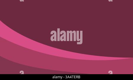 Ein leuchtender rosa und lila Wellenvektor Hintergrund mit glatten Kurven und Verläufen. Perfekt für Tapeten, Design oder Kunstprojekte. Stock Vektor