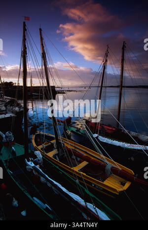 Galway Hooker, Kinvara, County Galway, Irland Stockfoto