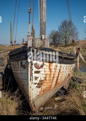 Die malerische Gegend des Skippool Creek, in der Nähe von Blackpool, Großbritannien Stockfoto
