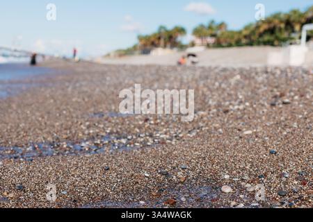 Wunderschöner Rocky Beach in der Türkei – All-Inclusive Urlaubsziel Stockfoto