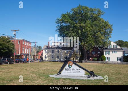 Das historische Holzgebäude in Salem, Massachusetts, Boston Area, USA Stockfoto