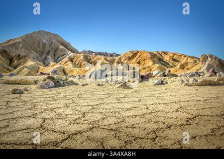 Die trockene Landschaft des Death Valley in Kalifornien, USA Stockfoto