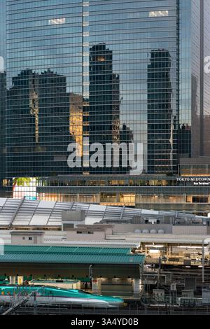 Nachtansicht des Tokyo Station, Marunouchi-Seite. Tokyo, Japan Stockfoto