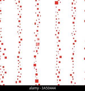 Nahtlose Textur des roten Vektors im rechteckigen Stil. Abstrakte Illustration mit Glitzer und rechteckigen Formen. Muster kann für Websites verwendet werden. Stock Vektor