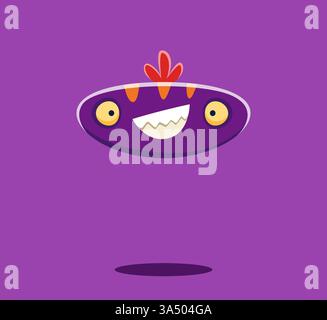 Halloween Schriftzeichen Zeichensetzung ist ein verrückter Monster Charakter. Crazy Alien ABC Schriftart Sondersymbol, bizarren Kreatur Vektor Alphabet Interpunktionszeichen oder gruselige Monster Person Englisch Schriftsatz Element Stock Vektor