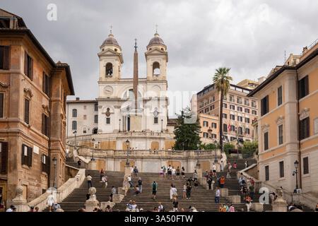 Die spanische Treppe in Rom Stockfoto