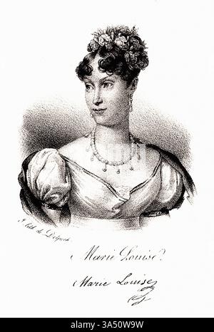 Porträt von Marie Louise (1791–1847) Kaiserin der Franzosen Stockfoto