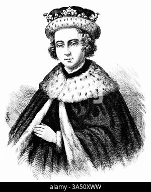Porträt von Eduard V. (1470–1483), König von England 1483 Stockfoto