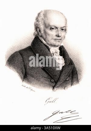 Porträt des deutschen Arztes Franz Joseph Gall (1758-1828) Stockfoto