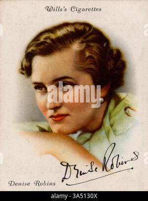 Porträt von Denise Robins (1897–1985), britischer Schriftsteller, Dramatiker und Kurzgeschichtenautor. Stockfoto