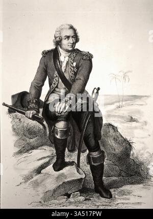 Porträt von Louis Antoine de Bougainville (1729–1811). Stockfoto
