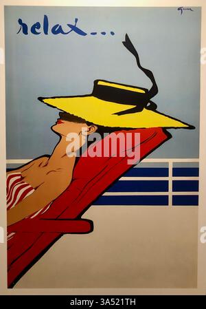 Entspannen Sie sich und genießen Sie das Sommerwetter. Stockfoto