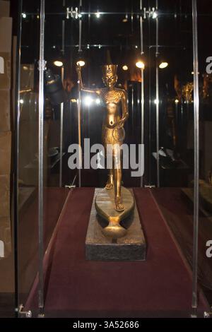 Moskau, VDNH - 1. Oktober 2022. Die Ausstellung „Schätze des Grabes von Tutanchamun“ widmet sich der Ära der Pharaonen in Ägypten Stockfoto