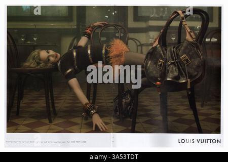 2009 Werbekampagne Madonna in Louis Vuitton Stockfoto