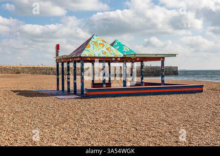 Casa Anacaona by Sol Colero am Folkestone Beach Stockfoto