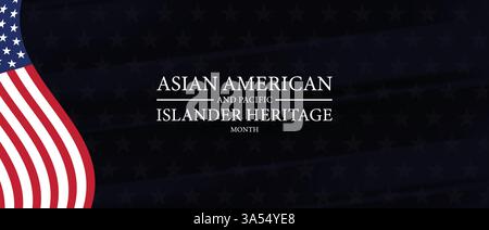 Wir feiern die Vielfalt der asiatisch-amerikanischen und pazifischen Inselbewohner Stock Vektor