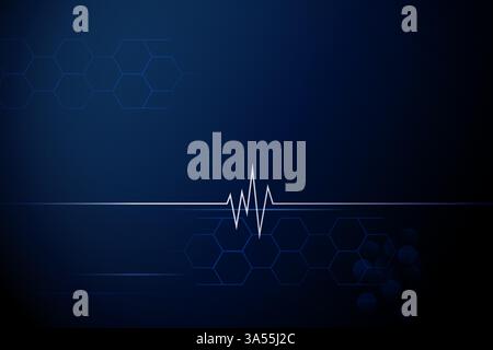 Illustration der modernen medizinischen Wissenschaft Hintergrund Vorlage für Cover Design Banner, Flyer und Poster Stock Vektor