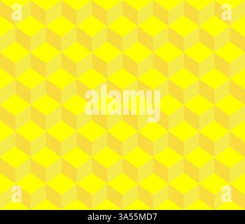 Gelbe hellgrüne bunte Kontur abstrakte geometrische Würfel nahtloser Musterhintergrund für Tapete, Muster, Web, Blog, Oberfläche, Texturen, Grap Stock Vektor