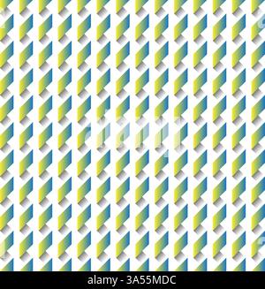 aqua blau grün Farbverlauf abstrakte Streifen nahtloses Muster Stock Vektor