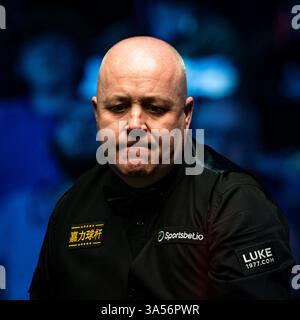 21. März 2025; Telford International Centre, Telford, England: 2025 The Players Championship, Day 5; John Higgins Stockfoto