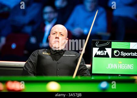 21. März 2025; Telford International Centre, Telford, England: 2025 The Players Championship, Day 5; John Higgins Stockfoto