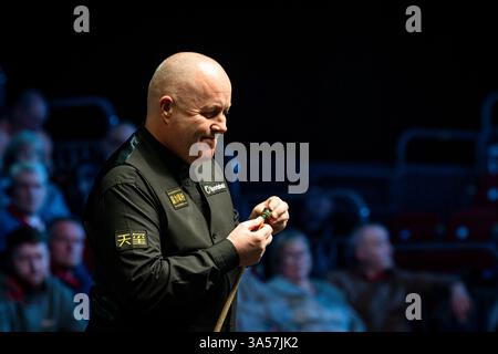 21. März 2025; Telford International Centre, Telford, England: 2025 The Players Championship, Day 5; John Higgins Stockfoto
